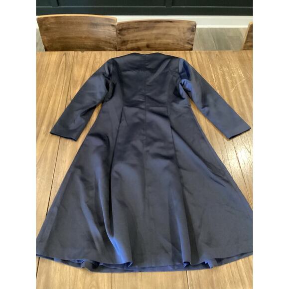 Gyalwana Embroidered Floral cherry blossom satin flare swing mini Dress 13 M/ L - Picture 2 of 13